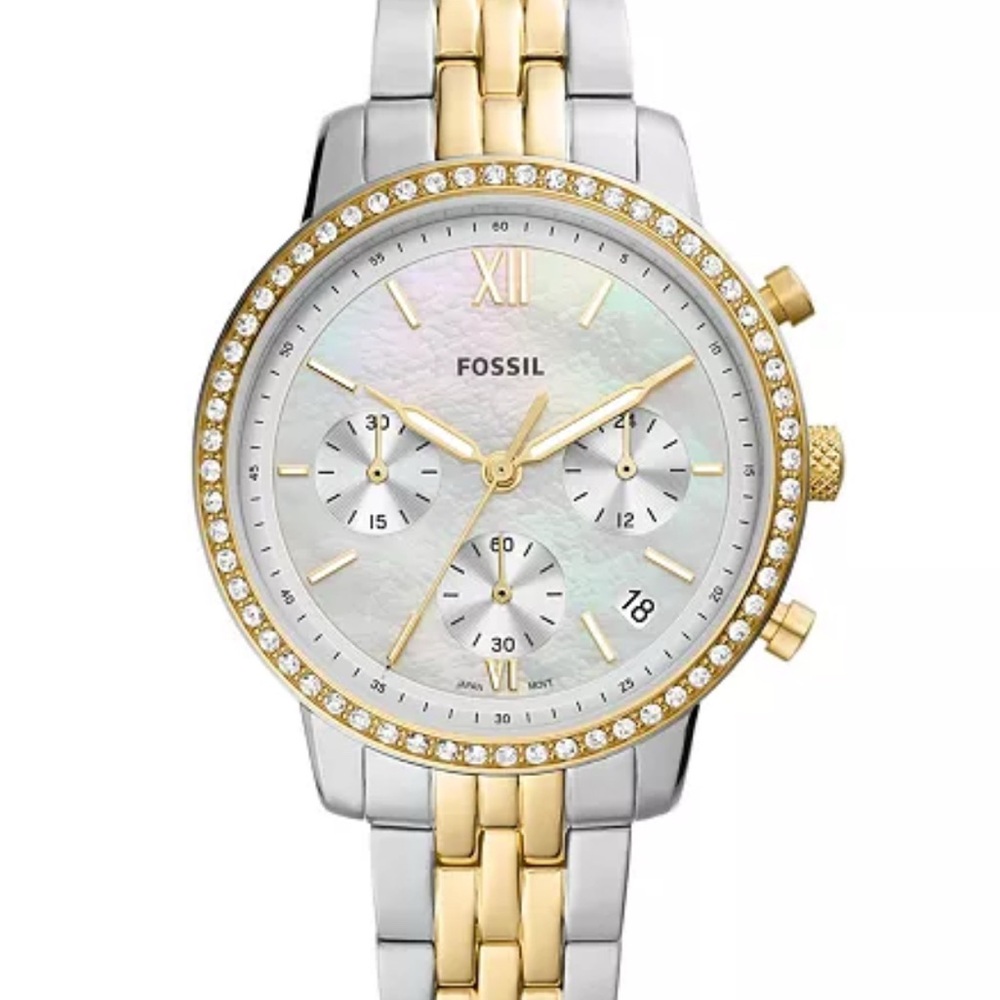 Fossil Two-Tone Gold and Silver Watch